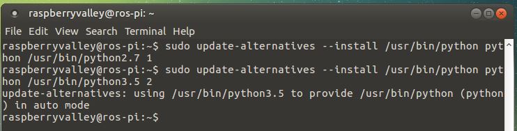 update alternatives table for python