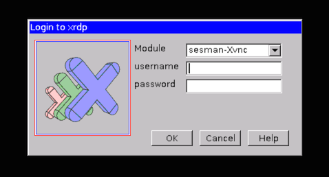 xrdp logon screen